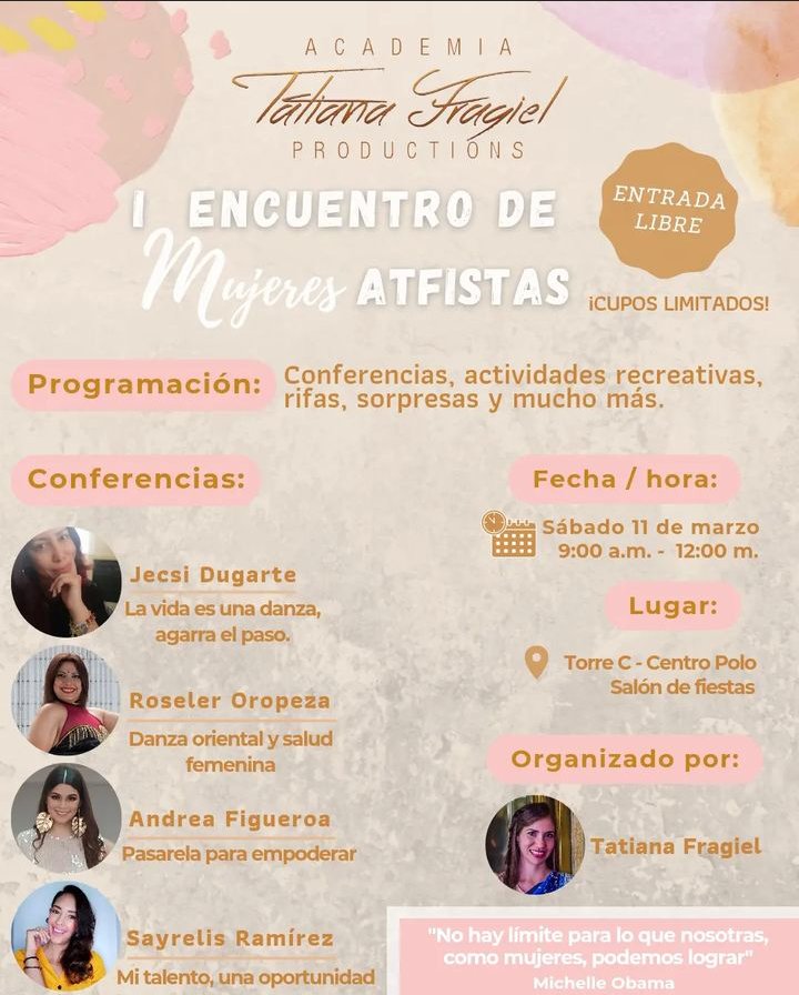 sayrelisramirez's tweet photo. Este sábado 11 de #marzo en #Caracas #ColinasDeBelloMonte acompáñanos y celebremos juntas el #DiaDeLasMujeres 
Un evento totalmente #gratis 
👇🏼 Comenta para reservar tu #cupo https://t.co/zeHSPBvQXz
