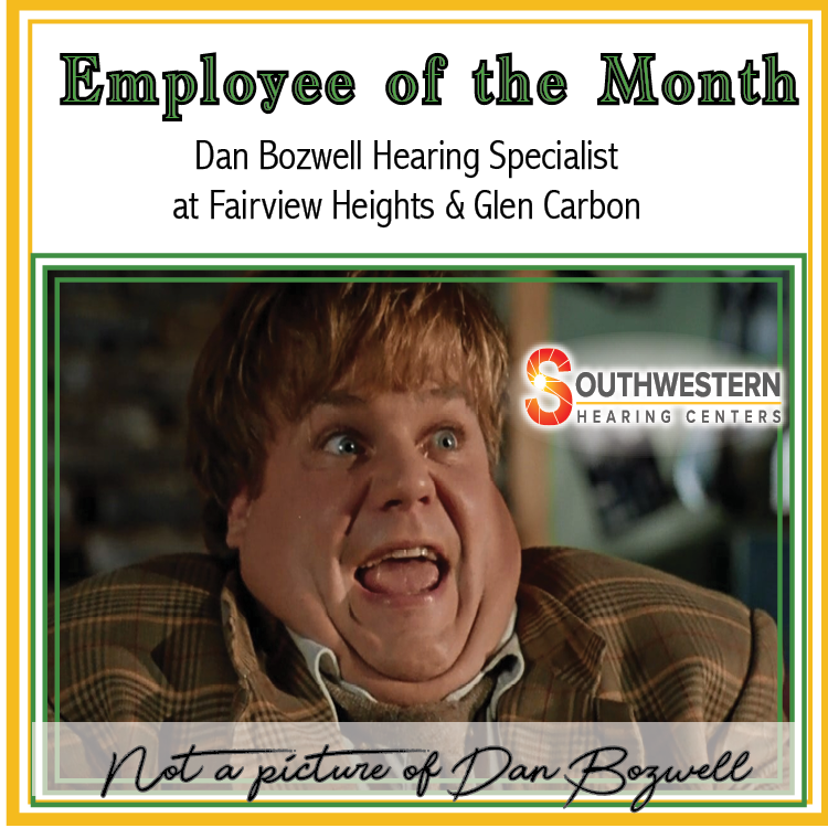 HearMidwest's tweet photo. Congrats to Dan Bozwell on becoming the Employee of the Month for March.  Dan's enthusiastic commitment to helping his patients hear is evident daily and inspires the team at Southwestern Hearing Centers. https://t.co/CCx8JfUrtb