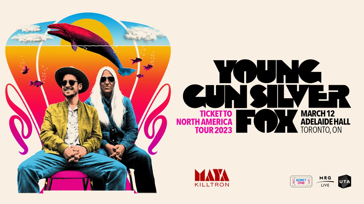 nufunk's tweet photo. Irresistible beachside groove & soul band #YoungGunSilverFox make their Canadian Debut on Sunday, March 12th at @AdelaidehallTO with Singer/Violinist @MayaKilltron presented by @MRGLiveOfficial
@Westendcoast #shawnlee #andyplatts #yachtrock
Get your tix 👉 https://t.co/oCm14PUhNC https://t.co/A9huVpmDr8