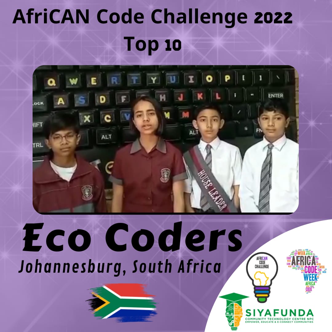 Congratulations to the top 10 #AfricanCodeChallenge2022. If this doesnt motivate you, something is wrong. For full article on the winners click here: africacodeweek.org/blog/acw-annou… #ACC2022 #AfricaCodeWeek