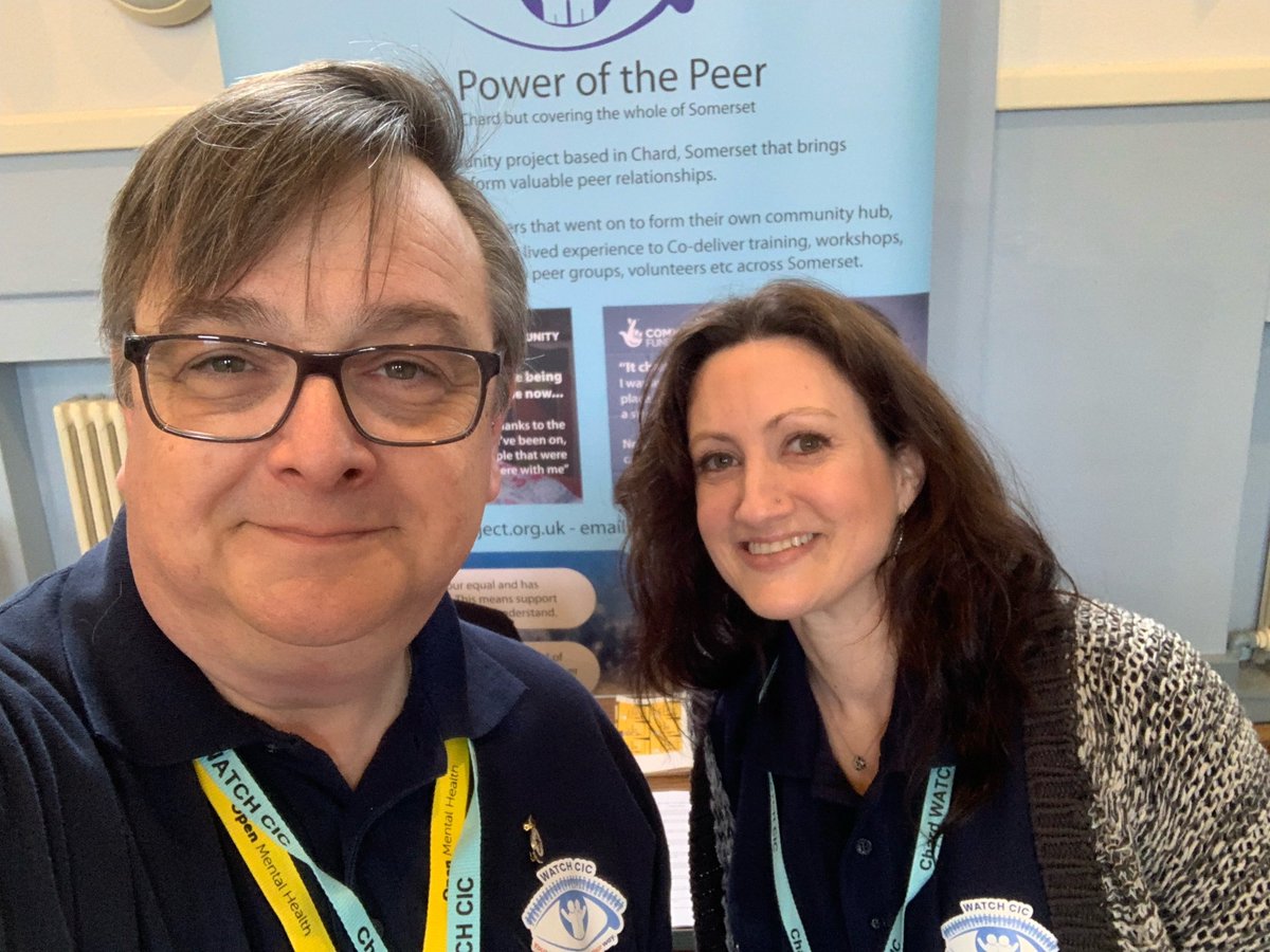 TheWATCHProject's tweet image. Today, Jon and our new Peer Engagement Lead, Gemma, are in Glastonbury, taking part in a co-production event with Somerset County Council Adult Social Care Team.  
Co-production is really important, and something that WATCH fully embraces, as it brings YOUR VOICE into what we do.
