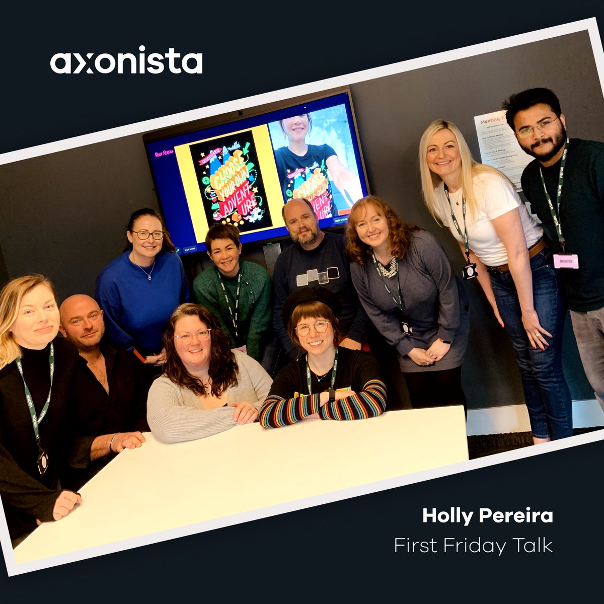 Thanks to <a href="/hollypereira81/">Holly Pereira</a> for brightening our morning with a presentation on her colourful illustrations and murals as part of our First Friday team meet up at <a href="/huckletree/">HUCKLETREE</a> 💛 We got a wonderful insight into her work across Ireland and beyond. #Storytelling