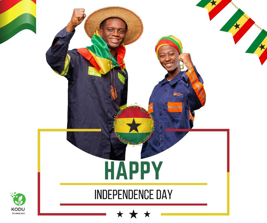On this Independence Day, let us celebrate Ghana's rich history and culture, and the hard-fought independence that has made it a beacon of freedom and democracy in Africa. Happy Independence day from Kodu Technology