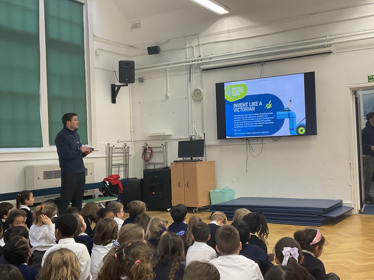Today in assembly, Mr Kelly discussed Science Week which begins on 10th March and ends the 19th. Each class have been set a home learning challenge where they have to invent something that might change home life forever. Good luck to all the entries! #scienceweek