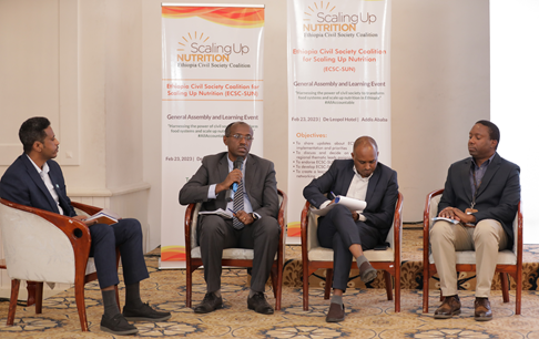 SUN_EthiopiaCSO's tweet photo. @SUNEthiopiaCSO is grateful to Mrs Hiwot Amare, Co-founder and Executive Director @N4ED_Org, Dr Amare Deribew @ADeriber CD @NutritionIntl Ethiopia &amp; Mr. Yosef Alemu, CD @results4dev Ethiopia for successfully facilitating the ECSC-SUN 2023 GA &amp; learning event held on Feb 20, 2023. https://t.co/Q3nn8NTmwC