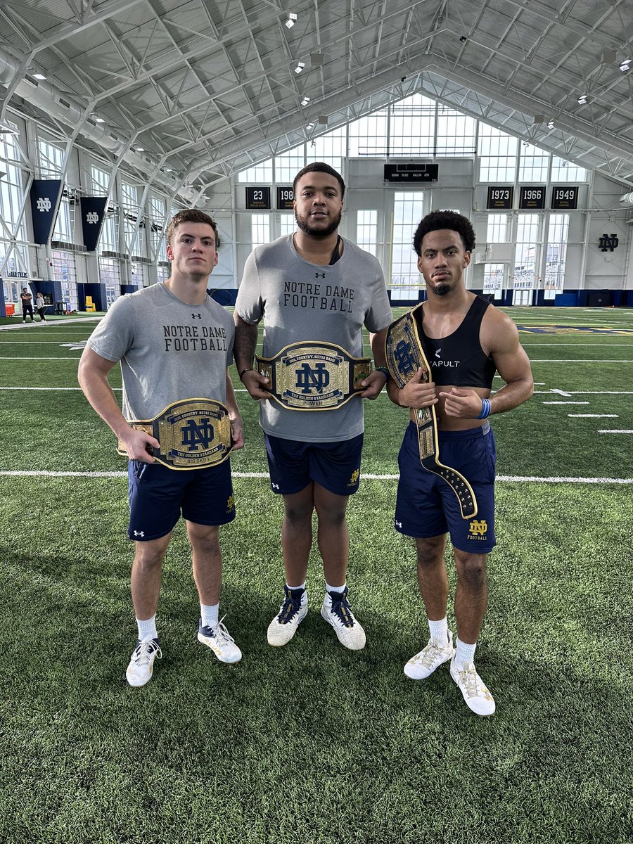 Notre Dame Football (@ndfootball) on Twitter photo Warriors of the Week
โ๏ธ <a href="/ChaseKetterer5/">Chase Ketterer</a>
โ๏ธ <a href="/bfisher54_/">Blake Fisher</a>
โ๏ธ <a href="/jadenmickey_/">JadenMickey</a>
#GoIrish Warriors of the Week
โ๏ธ <a href="/ChaseKetterer5/">Chase Ketterer</a>
โ๏ธ <a href="/bfisher54_/">Blake Fisher</a>
โ๏ธ <a href="/jadenmickey_/">JadenMickey</a>
#GoIrish