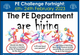 Introducing our PE staff in the making....Ryan and Lia from Y7! These students joined the department for the day last week and were both amazing! #PEchallengefortnight After an application process, Ryan &amp;Lia were hired and were brilliant additions to the team ⚽️🏏🤸‍♀️⛹️‍♀️⛹️‍♂️🤾🏌️🧘🚴‍♀️