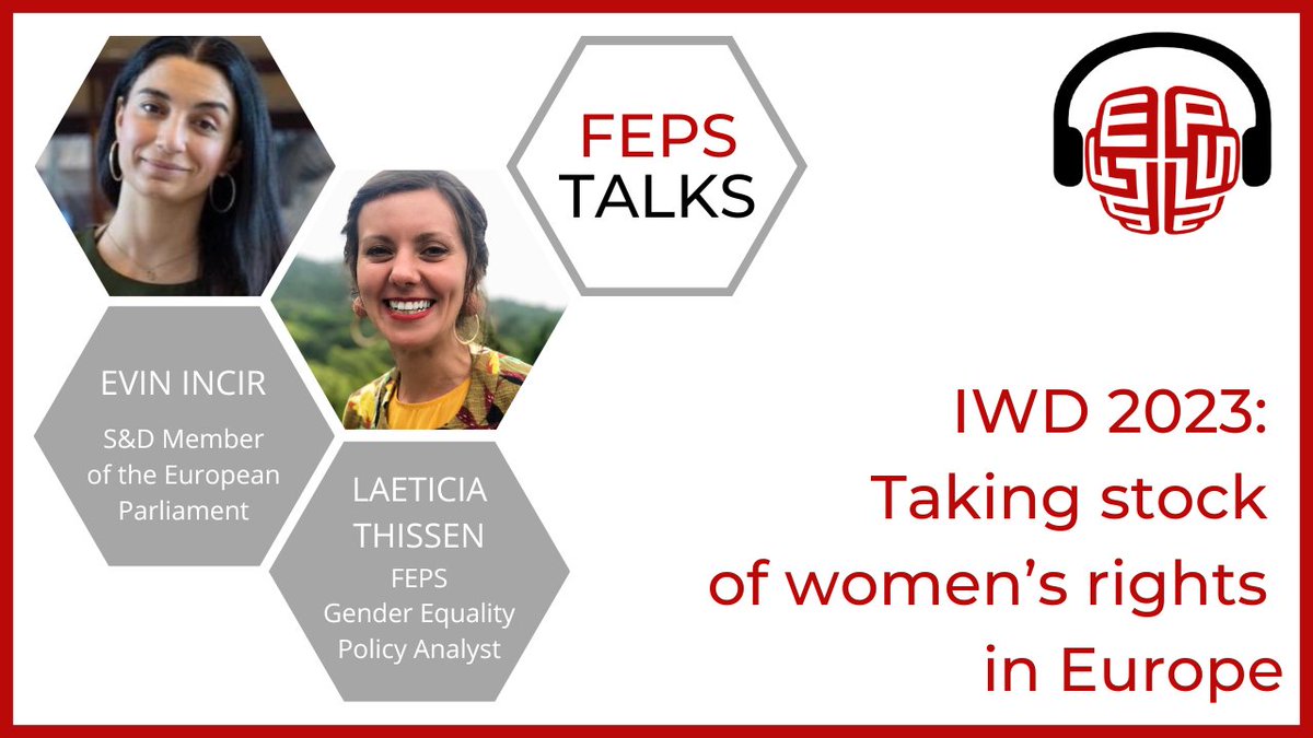 FEPS_Europe's tweet photo. #IWD2023 #FEPSTalks Whilst identifying the remarkable set of landmark breakthroughs on major EU policies for gender equality, this discussion between @EvinIncir and @LaeThissen also reveals that the road towards a “Union of Equality” is still a rocky one
https://t.co/06Ha59QANM https://t.co/aM97YN3PyM