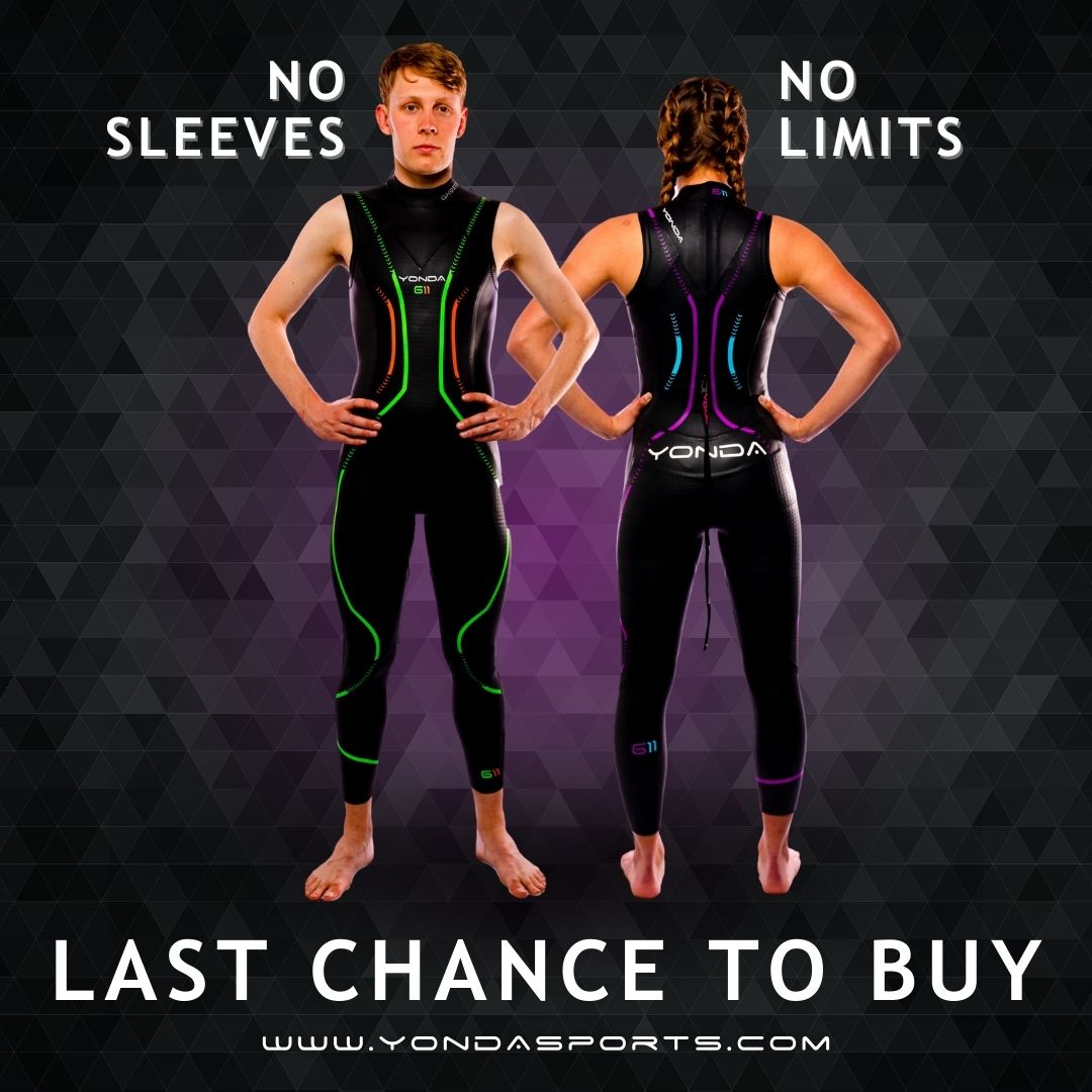 ⌛Time is running out to get your hands on the Ghost II non-sleeve wetsuit! There are just a few sizes left in male and female & once they’re gone – they’re gone! This suit gives you freedom, allowing you to feel the water. Shop NOW – yondasports.com