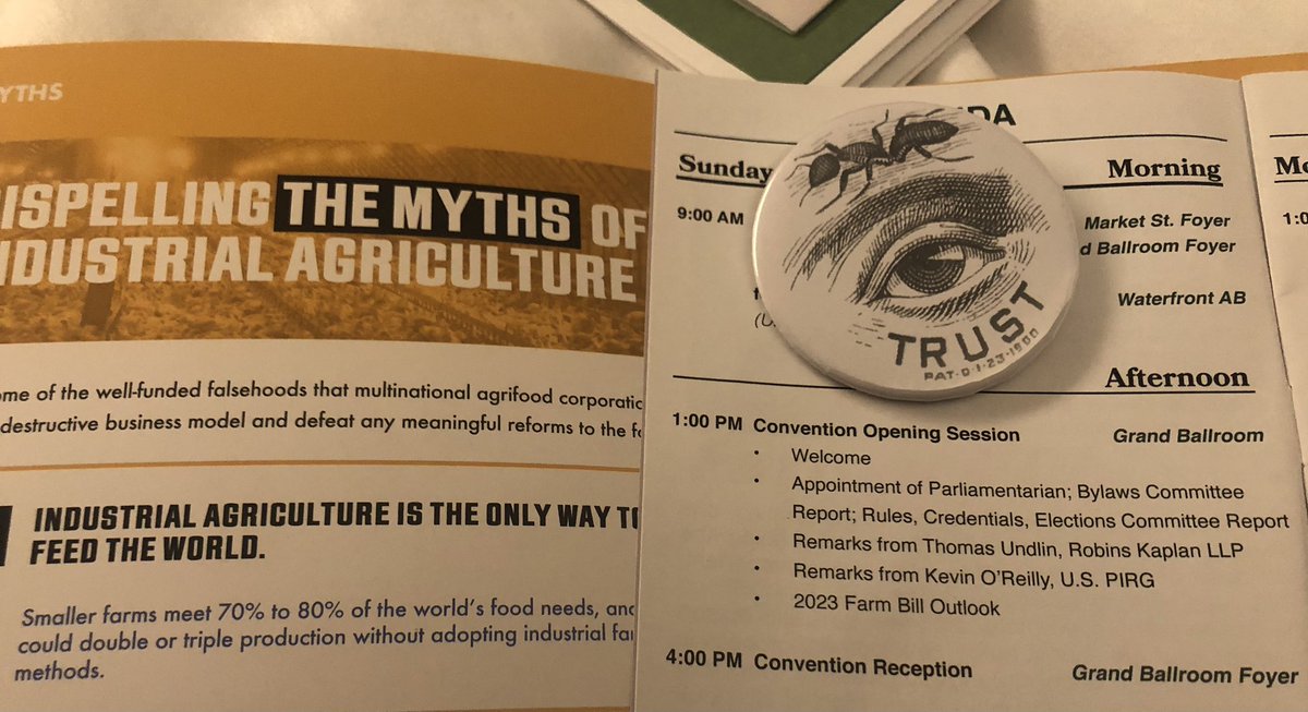 Day 1 of @NFUDC convention was 🔥
✅ Standing ovation at the mention of antitrust enforcement. 
✅ Lineup of antimonopoly speakers.
✅ Discussion of the important role of @FTC and @JusticeATR. 
#BreakEmUp #FairnessForFarmers