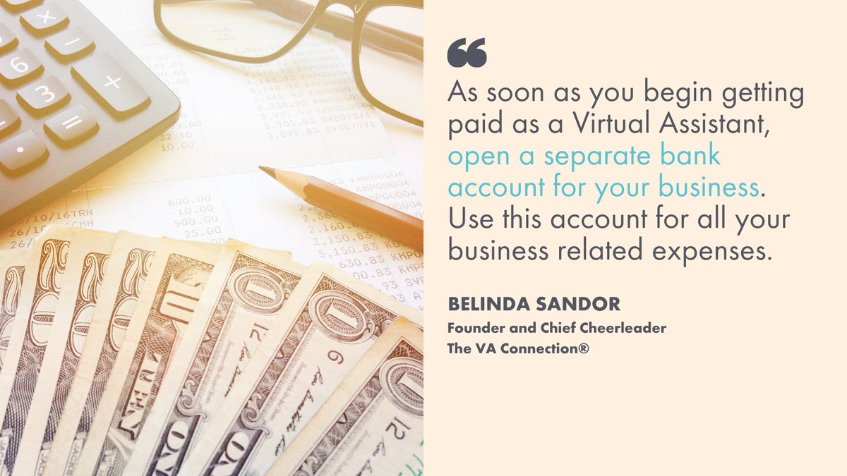 TheVAConnection's tweet photo. Do you have a separate bank account for your business? Learn more here: https://t.co/SNAHXD05vk

#TheVirtualAssistantConnection #VirtualAssistant #Tips #VA #SmallBusiness  #WorkFromHome #liveyourbestlifeasavirtualassistant https://t.co/VawSm3WvWF