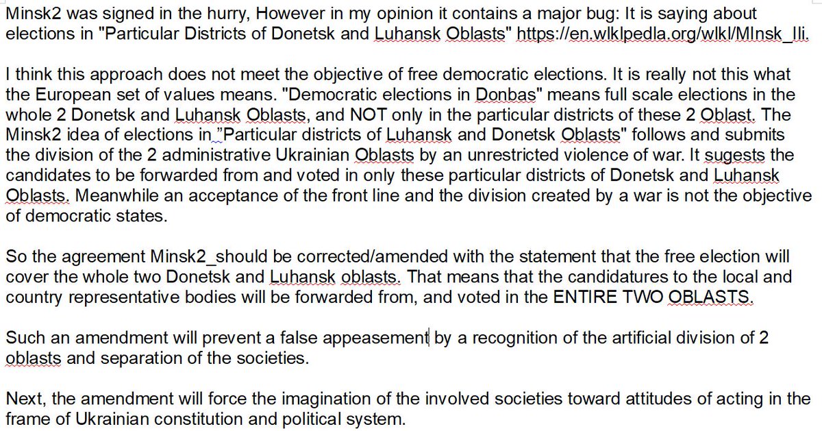 @MKarnitschnig @ischinger After the Minsk2 I understood that it was only a cease fire agreement and only a short time window for an engagement in profund negotiation process. But my opinion was totally ignored by @EmmanuelMacron and #Frank-WalterSteinmeier. So lack of brain power brings wars.