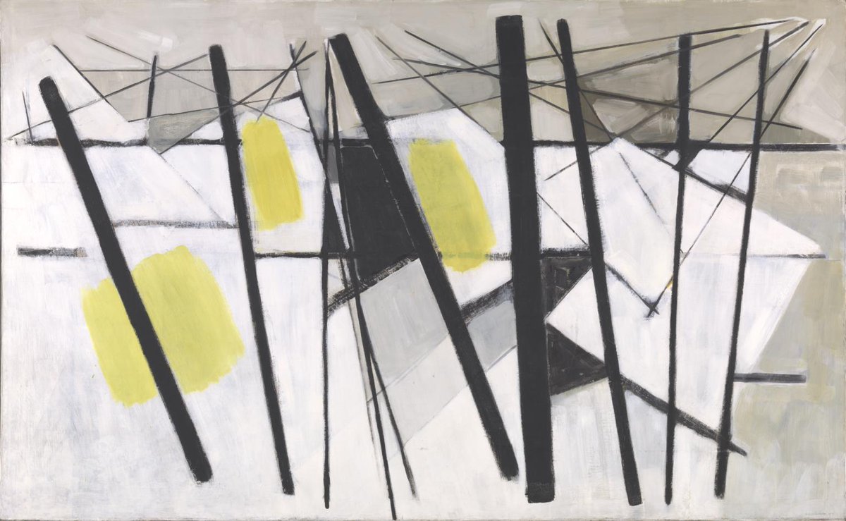 Celebrating #WomensHistoryMonth by highlighting some of the women artists on display at #TateStIves

Wilhelmina Barns-Graham
White, Black and Yellow (Composition February)
1957

Find out more bit.ly/3F1FIAt

© Wilhelmina Barns-Graham Trust
