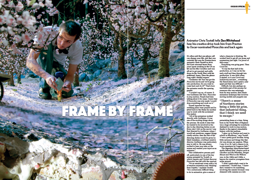 In this week's issue, animator <a href="/christootell/">Chris 'Toots' Tootell</a> tells @DanWritehead how his creative drive took him from Preston to <a href="/RealGDT/">Guillermo del Toro</a>'s Oscar-nominated <a href="/pinocchiomovie/">Guillermo del Toro’s Pinocchio</a> and back again.⁠
⁠
Available from your local vendor or online: issuu.com/store/publishe…