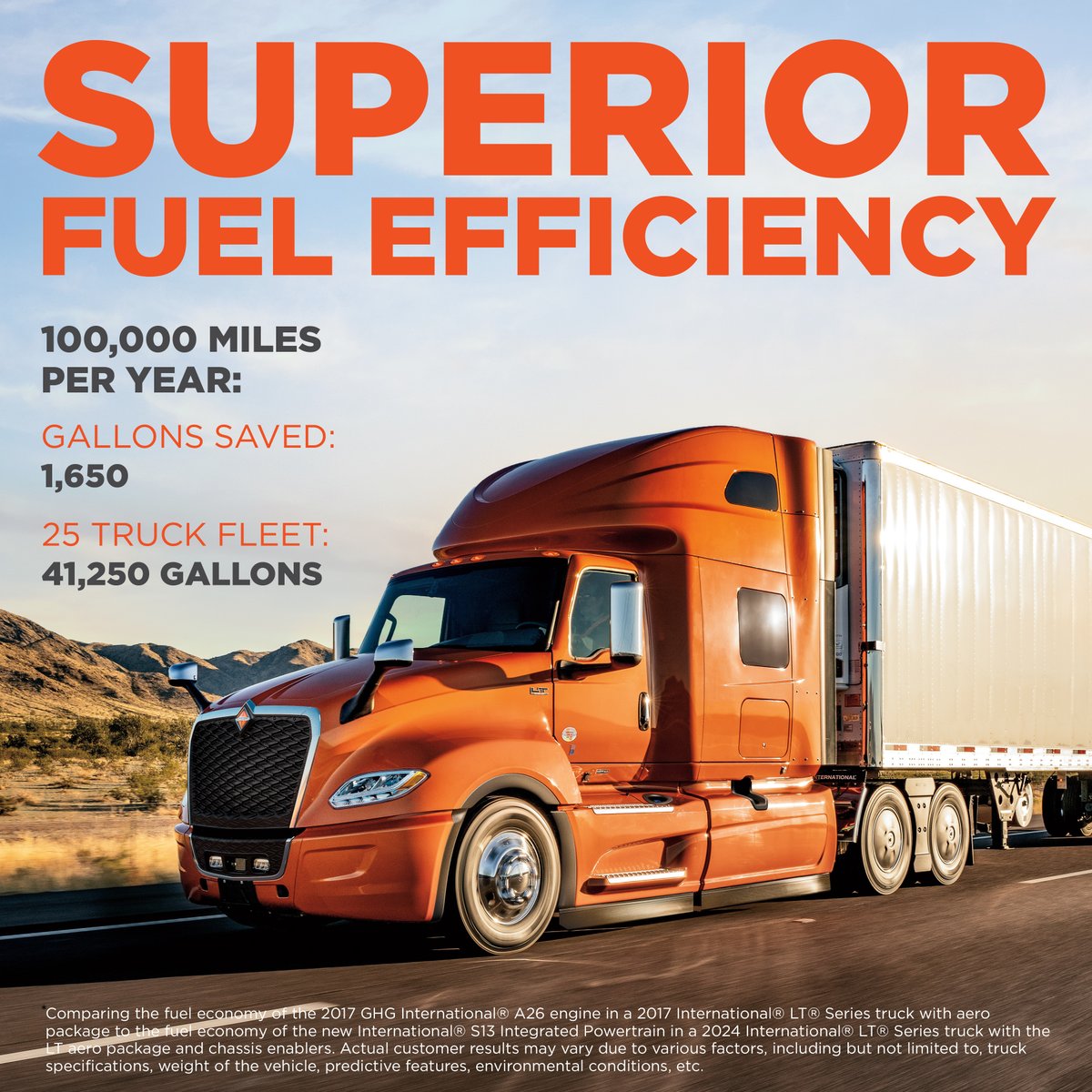 Through a combination of combustion efficiency, reduced friction, and the implementation of new integrated software, the #S13Integrated is shifting what’s possible. 

#WeGoTheExtraMile
#TheAscendanceDifference
#InternationalTrucks