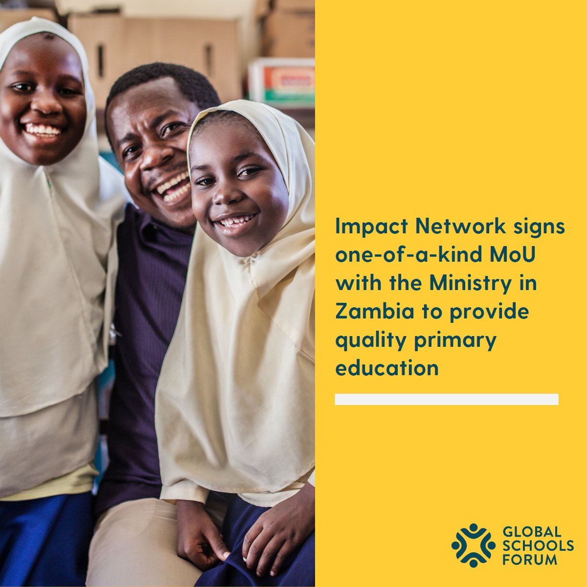 GSF Member @ImpactNetwork has just signed a MoU with Ministry in #Zambia. This will see govt teachers implementing the org's eSchool 360 education model. This partnership will strive to improve sustainability efforts and opportunities to scale: lnkd.in/dWCdRe-X