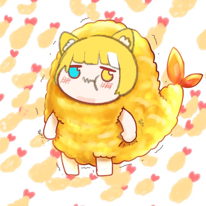 #実はツイート見てるけど絡めないだけなんですって人からリプがくるえびふらいがあなたを見ています。話しかけますか?→はい いいえ今日はもう寝ますみゅ〜こちらにリプくれた方は明日お返事したい…おやすみゅなさい〜#おやすみVtuber #Vtuber 