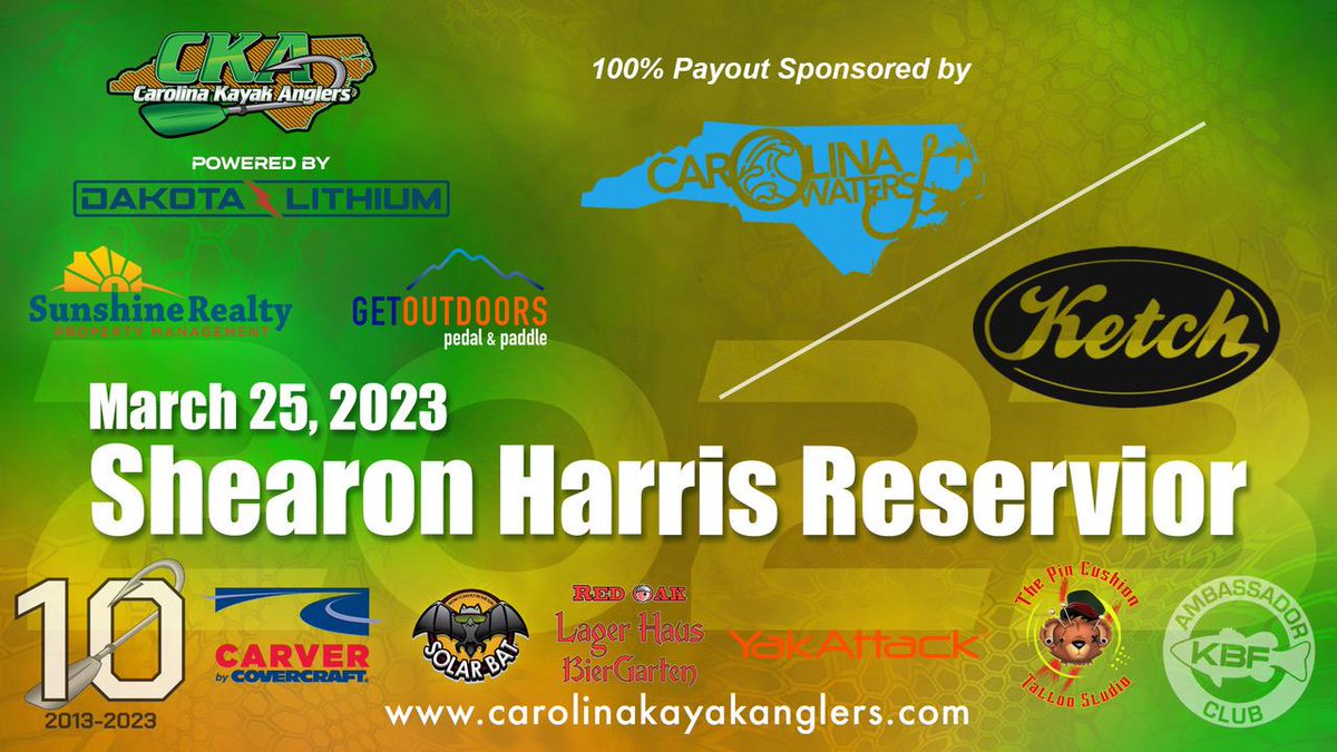 CarolinaYakAngl's tweet photo. Last call! We fish at the legendary Shearon Harris reservoir this Saturday. Sign up closes soon!!!
https://t.co/qTwtQ2cG58
#kayakfishing #CKA10 #carolinawaters #ketchproducts #FishNC https://t.co/VrA8Adp6mT
