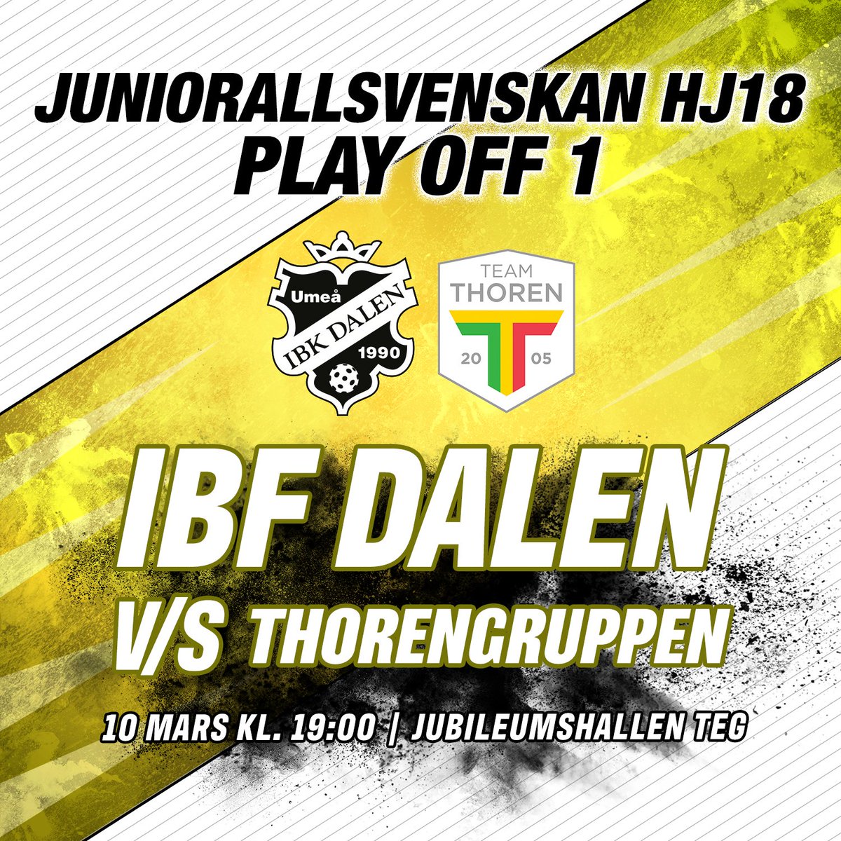 GAMEDAY!🔥
#innebandy #floorball #vigörumeåbättre <a href="/svenskinnebandy/">Svensk Innebandy</a> #unihoc #innebandykungen #ibfdalen