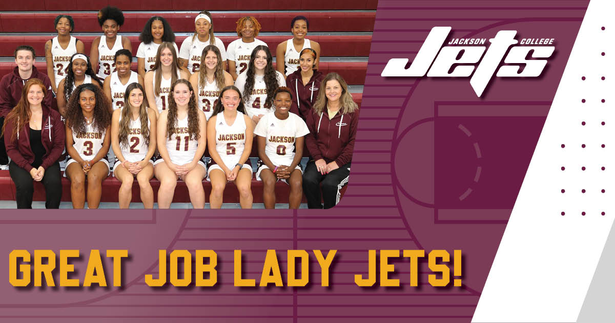 JacksonCollege's tweet photo. Women’s basketball fought hard but lost in the MCCAA Championship game 78-93 to Mid-Michigan College.  The Eastern Conference Champion Jets are back in action next week in regional play to earn a bid to nationals.
https://t.co/ufTiMyXZGq https://t.co/ihcD2TFtpL