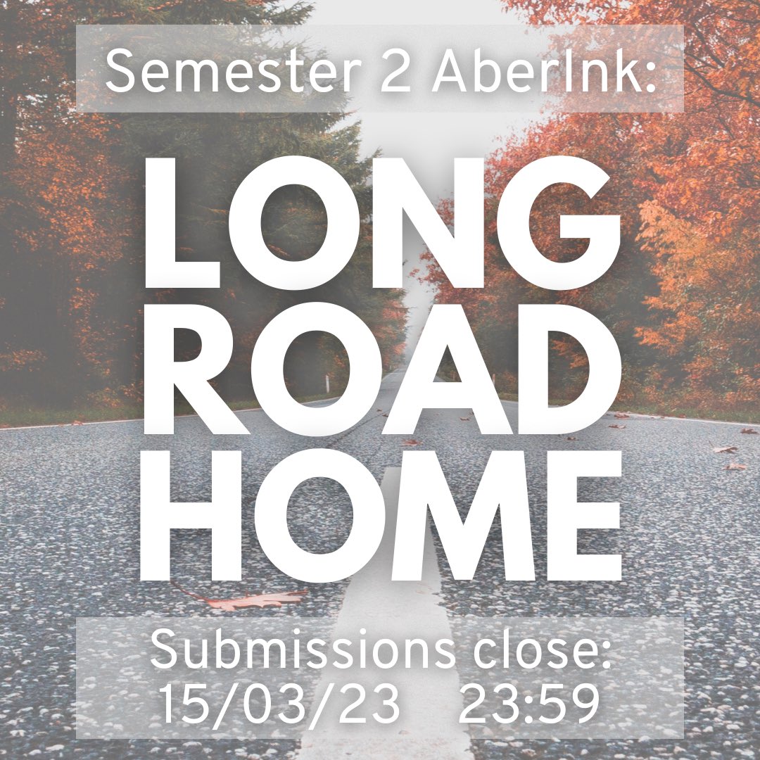 AberECWS's tweet photo. AberInk: Long Road Home

We’re still accepting submissions for our Semester 2 Aberink: Long Road Home! Please email your submissions to ecsoc@aber.ac.uk.

We are also requesting portfolio’s for the AberInk (paid) cover commission! 
(2-4 pieces of your pre-existing artwork) https://t.co/xyYinQ5GZw