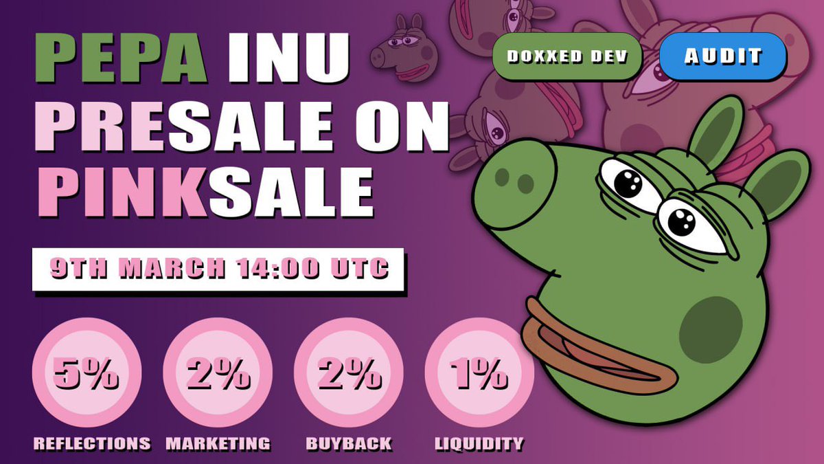 🙅‍♂️FOMO'd in previous meme coins? Late to the party? Scammed? Don't miss the chance to get in early before liftoff!

🚀Get your BNB ready and join us on March 9th to secure your financial freedom.

🌐Visit pepa-inu.com to learn more.

<a href="/pepa_inu/">pepainu</a> #PepaInu #BSCGemsAlert