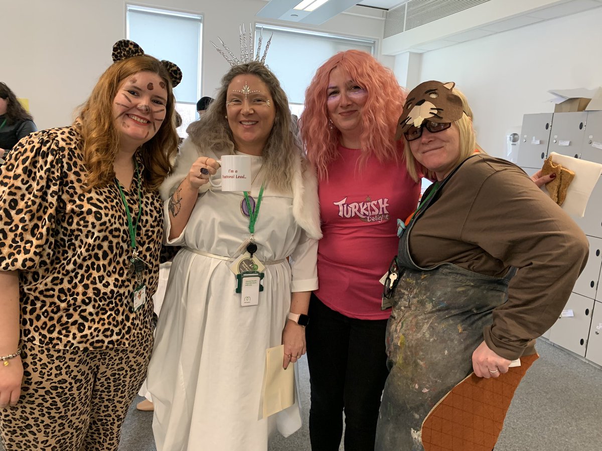 EnglishSuccess's tweet photo. World Book Day 2023 was a huge success with amazing efforts from staff! It’s good to be back doing what we love after a few years of disruption. What a fun day. #thelionthewitchandthewardrobe #WBD2023 https://t.co/azWkxnWr9P