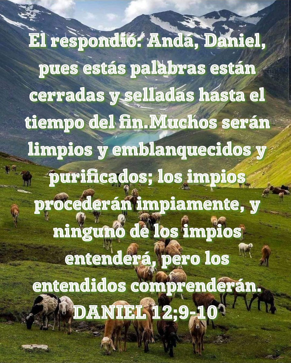 Él tiempo del fin. DANIEL. 12;9-10. #jesus_mi_rocaf #lapalabradedios #jesus#Dios