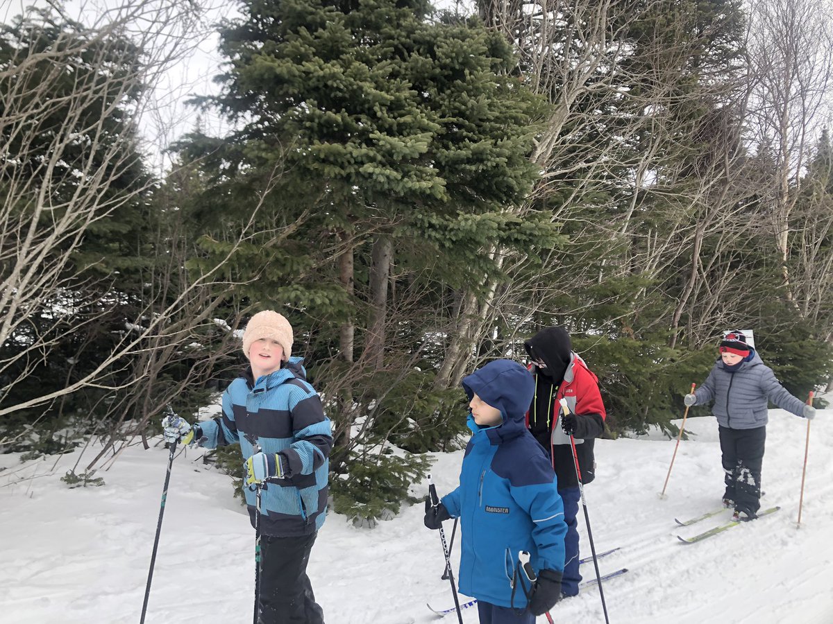 What a fabulous day skiing and snowshoeing! #freshair #goodfriends #learningnewskills Thank you to our friends at the Pippy Park North Bank Lodge for teaching us ❤️@CityofStJohns @StMattsTigers @csbarrysmt