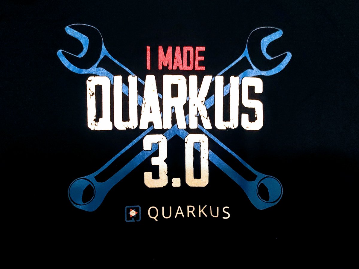 itbh_cdhermann's tweet photo. @QuarkusIO and @RedHat, thank you for honoring even small contributions like mine. 👕
It is a pleasure being part of the supersonic subatomic #Java community https://t.co/slow4JroG4