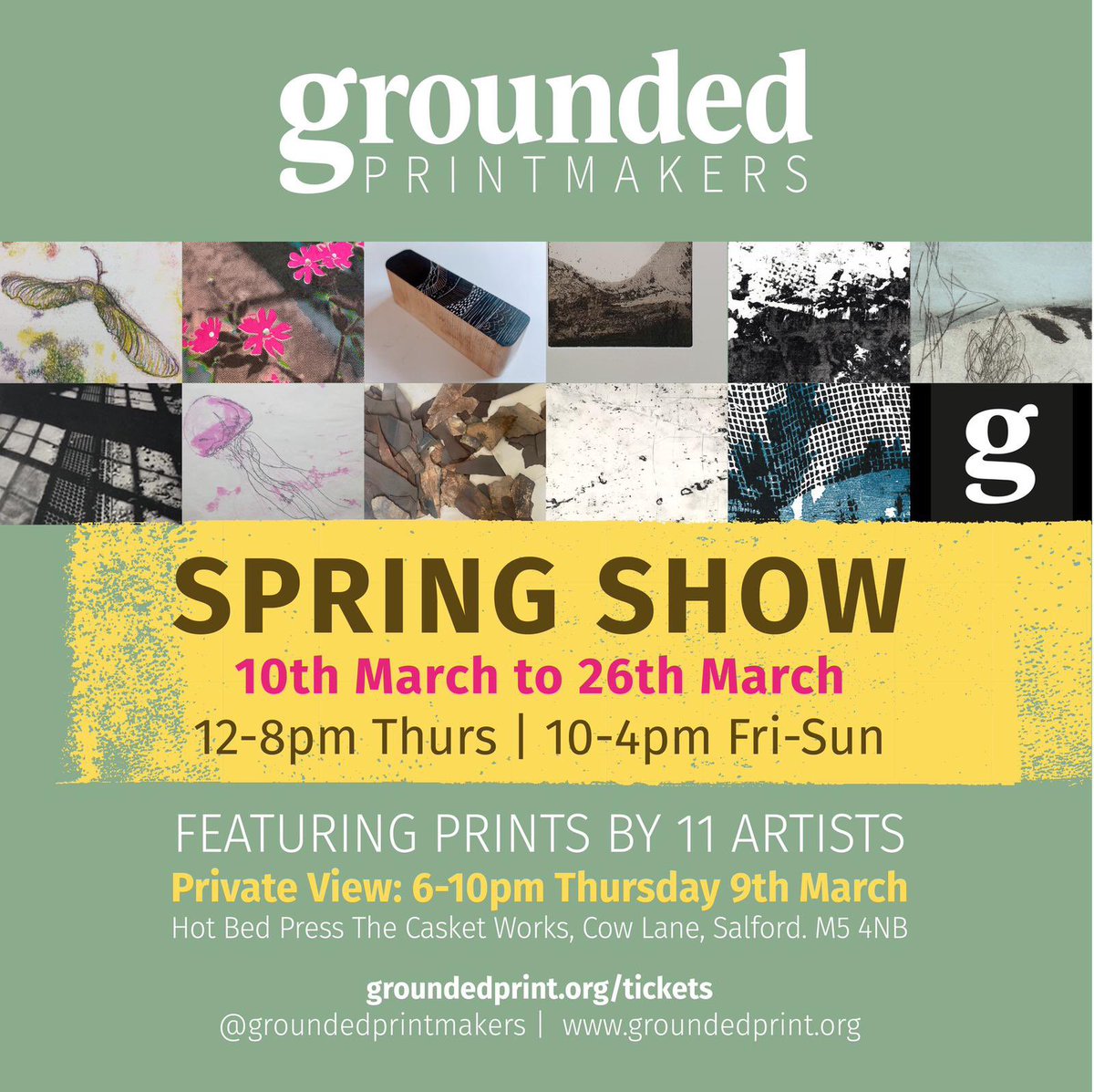 GroundedPrint's tweet photo. Not long now! 🥳
Who’s joining us for our Private View @hotbedpress this Thursday evening? 🙌
#groundedprintmakers #hotbedpress #printmaking #printmakers #manchestercreatives #reliefprinting #linocut #linoprint #etching #intaglio #collograph #woodcut #screenprint https://t.co/nLO3XxErbY