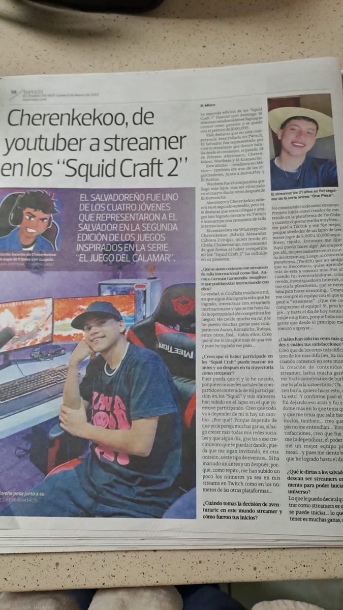 Miren esto que chulo me siento tan feliz, salir en el periódico de mi país, creo que esto si no me imaginaba que fuera pasar ♥️Muchas gracias por el apoyo de toda la gente del aguante que hacen 🫂🫰🏽