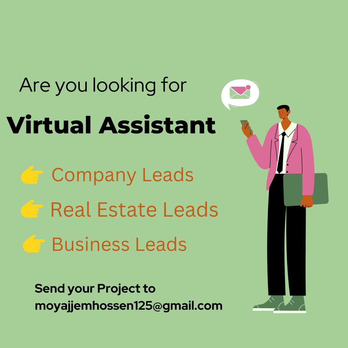 You can Start you Business with verified leads? Just Click this Link: fiverr.com/share/xP746l

#businessleads #b2bleads #dataentry #webresearch #linkedintopstartups