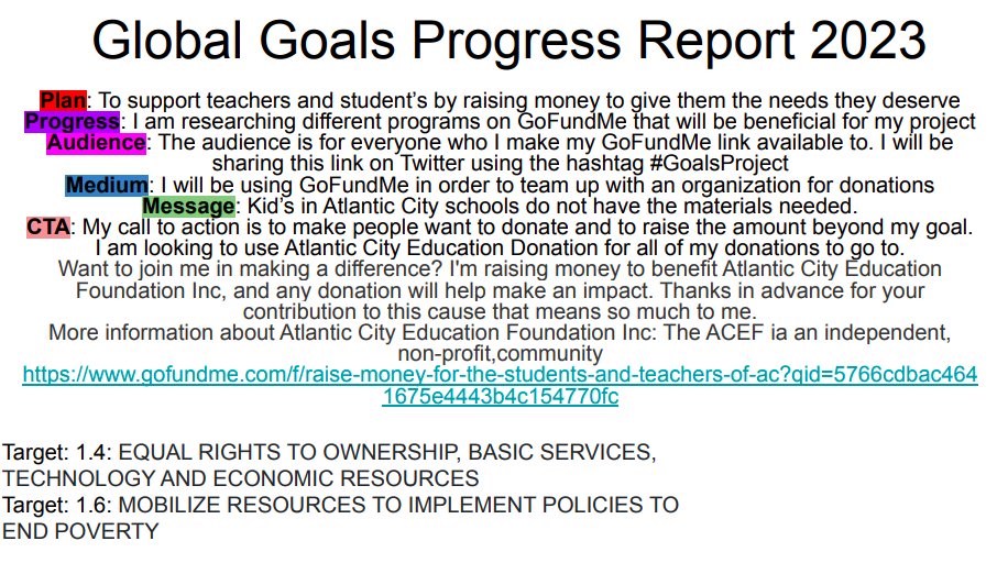 nicolewebtools's tweet photo. My Progress this week!  #webt23 #GoalsProject I have also shared a link via tweet to my GoFundMe https://t.co/xidJ4uAGQK