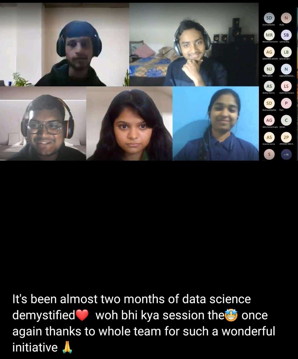 VinayakGavariya's tweet image. this made my day :)

we #MSFTStudentAmbassadors organized a series of workshops on DataScience at the end of Dec &apos;22 and people are still remembering it

am glad that we were able to provide a really good experience with this 5-day workshop that people are still having nostalgia