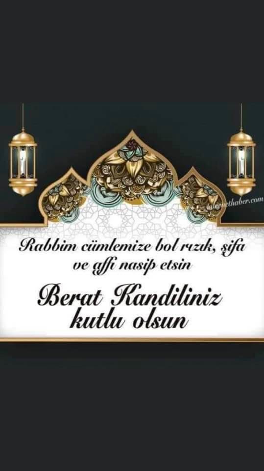 Ramazan’ın müjdecisi #BeratKandili bütün insanlığa, aziz milletimize, gönül coğrafyamıza barış, huzur ve esenlikler getirsin. 

Af ve mağfirete mazhar olmamızın vesilesi Berat Kandilimiz mübarek olsun.