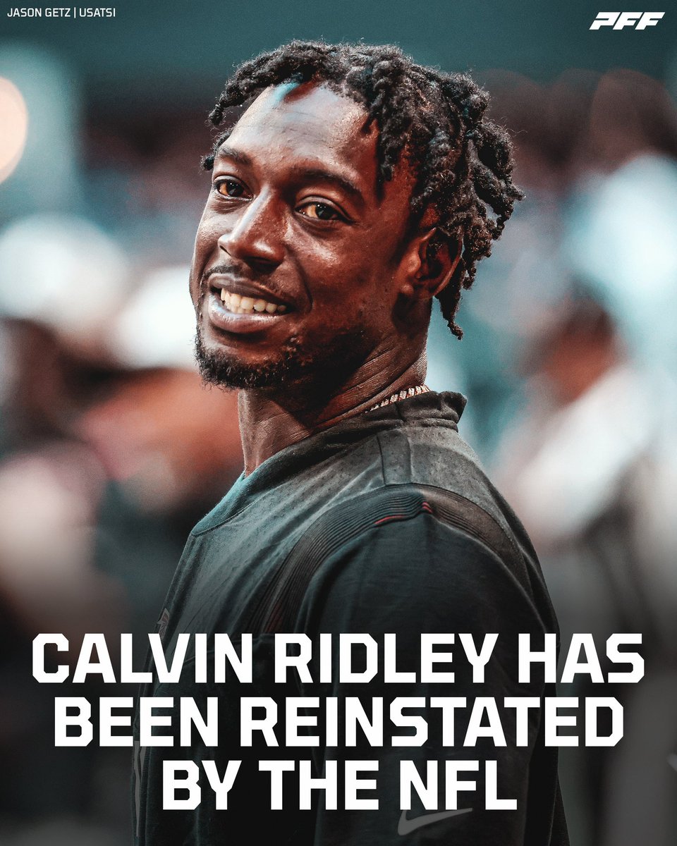 PFF's tweet photo. Calvin Ridley is back 👀 https://t.co/feqM5rhxAG