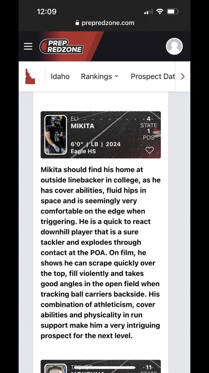 Thank you for the write up <a href="/PrepRedzoneID/">Prep Redzone Idaho</a>