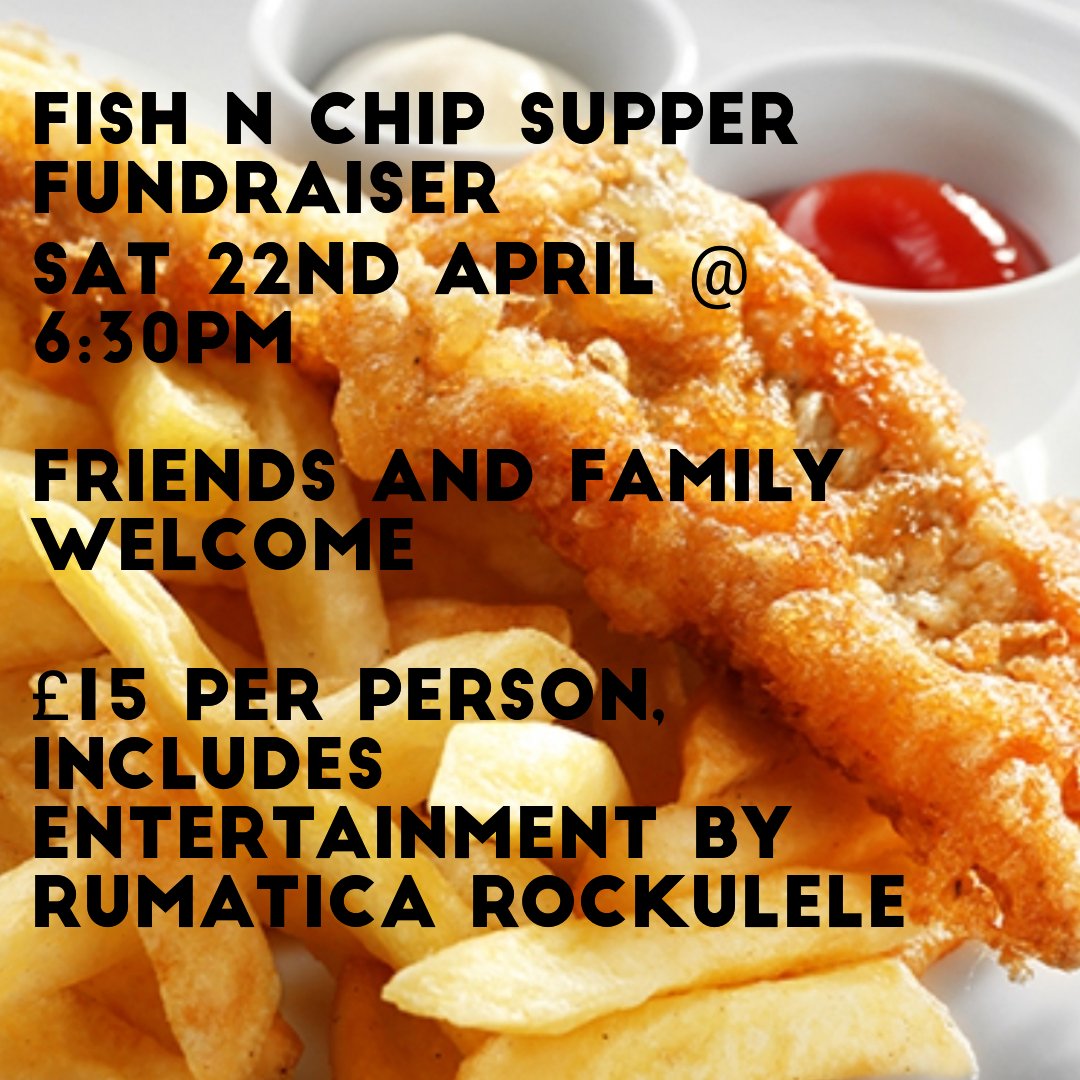 Billericay Parkinson's Support Group (@bparky_grp) on Twitter photo Join us 4 our Fish n Chip Supper Fundraiser.
Sat 22nd April 6:30pm.
£15 per person.
Entertainment provided by Rumatica Rockulele, a ukulele band with a difference!
Please get in contact to book.
#billericayevents #parkinsonsfundraiser
<a href="/billericayessex/">Billericay in Essex</a>
<a href="/BillericayTable/">BillericayRoundTable</a> Join us 4 our Fish n Chip Supper Fundraiser.
Sat 22nd April 6:30pm.
£15 per person.
Entertainment provided by Rumatica Rockulele, a ukulele band with a difference!
Please get in contact to book.
#billericayevents #parkinsonsfundraiser
<a href="/billericayessex/">Billericay in Essex</a>
<a href="/BillericayTable/">BillericayRoundTable</a>