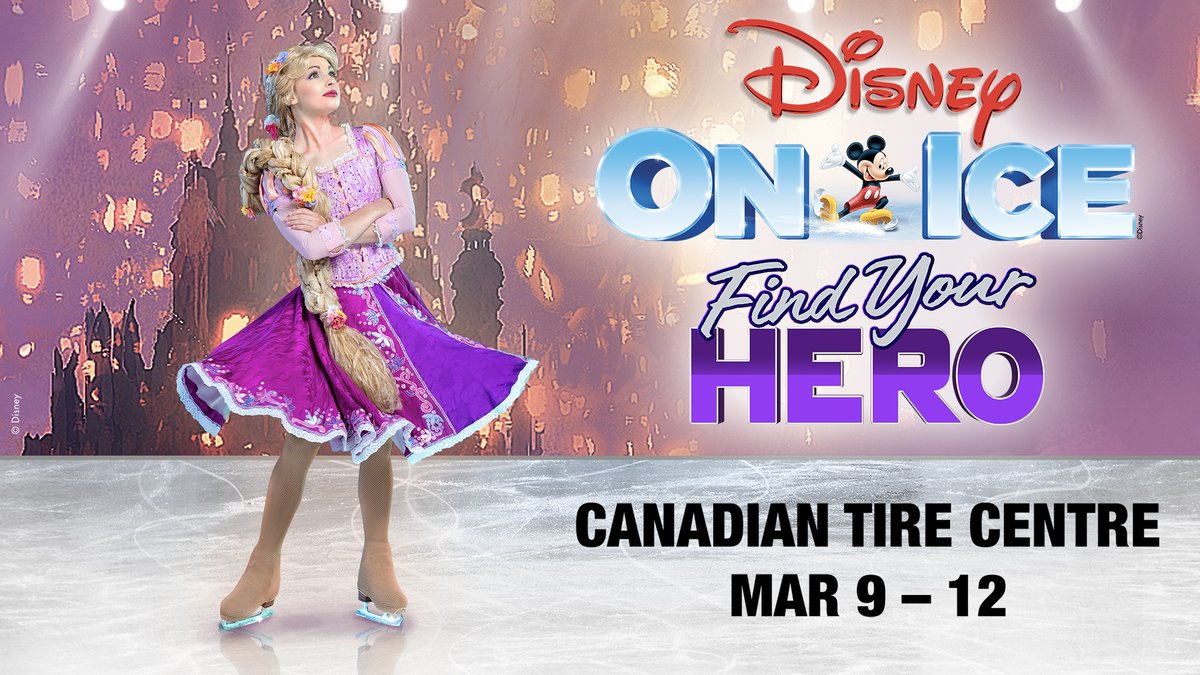 THIS MORNING at @CdnTireCtr: @DisneyOnIce presents Find Your Hero Doors - 9:30 a.m. Show time - 10:30 a.m.