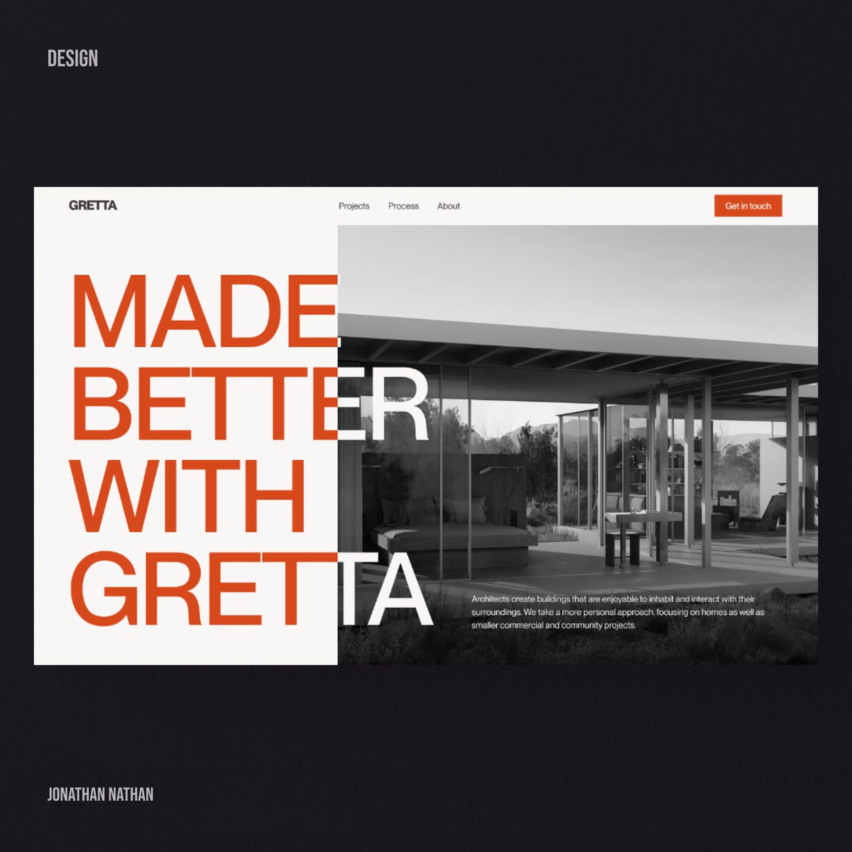 GodsCraftsman's tweet photo. @TheOfficialRDL So to contain my excitement I’ll redesign a few boards from the RDL matches until the finals begins, and here's Match 1 (Architecture x Editorial, with the company nam being Greatta )
#RDL2 #uidesign #Webdesign https://t.co/mna4Wwcp4L