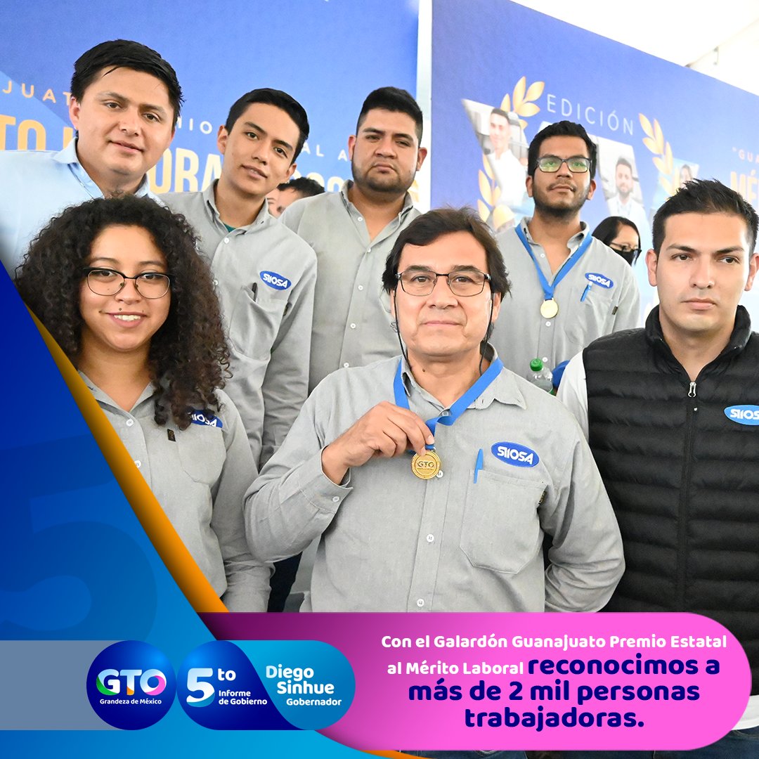 segobgente's tweet photo. En #Guanajuato reconocemos la productividad y buen clima laboral en los centros de trabajo a través del “𝙂𝙖𝙡𝙖𝙧𝙙𝙤́𝙣 𝙂𝙪𝙖𝙣𝙖𝙟𝙪𝙖𝙩𝙤 𝙋𝙧𝙚𝙢𝙞𝙤 𝙀𝙨𝙩𝙖𝙩𝙖𝙡 𝙖𝙡 𝙈𝙚́𝙧𝙞𝙩𝙤”. 👷🏽🎖👷🏻♀️
Consulta el #5toInformeDS: https://t.co/Z6lmVqSGax https://t.co/Oq8G317gF4