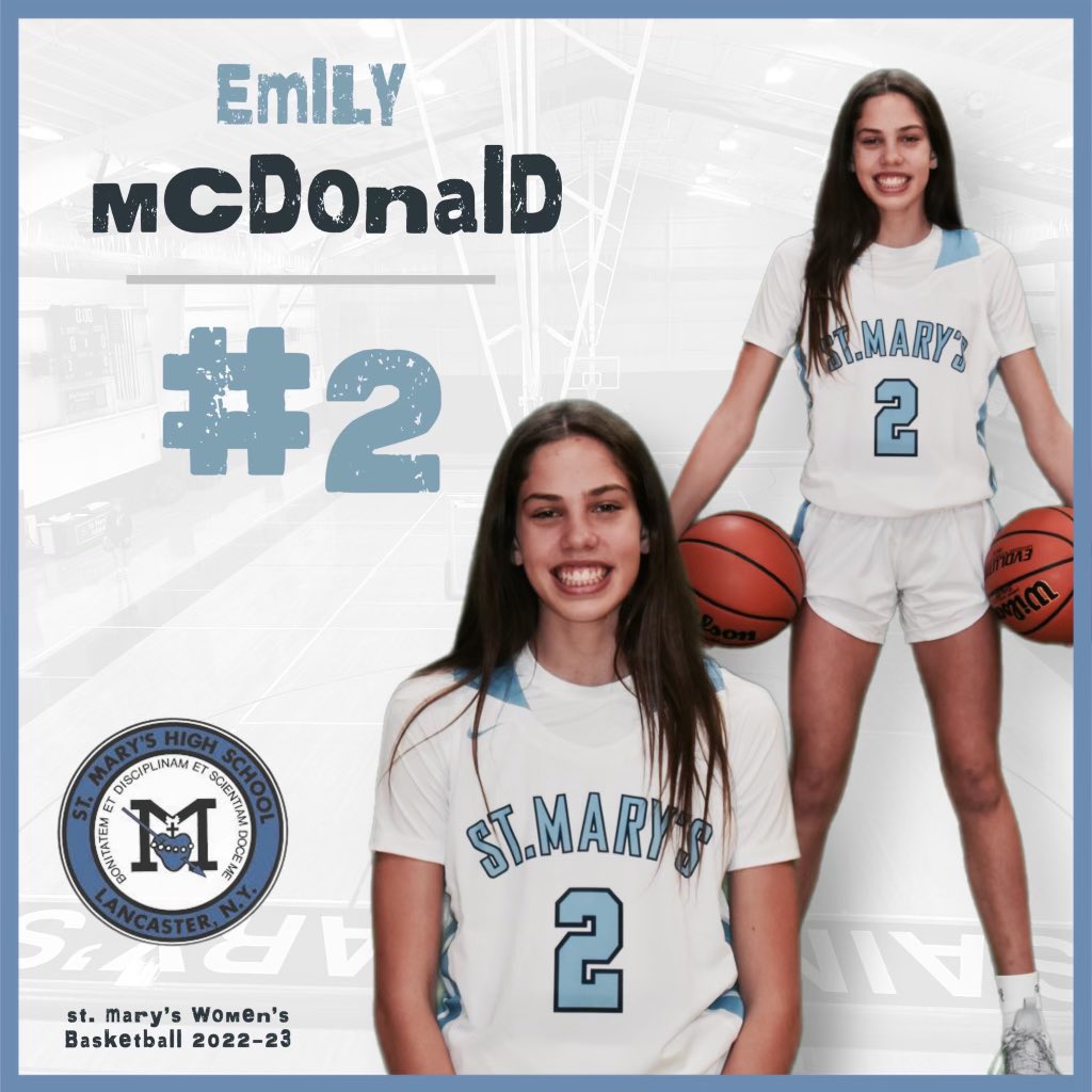 SMH W Basketball (@smh_wbasketball) on Twitter photo Congratulations <a href="/Emily_McD18/">Emily McDonald</a>
1st Team All Catholic (2026) <a href="/SMHAthletics/">SMHAthletics</a> <a href="/Lanc_Depew_Bee/">Lancaster_Depew Bee</a> <a href="/NYSTakeover/">Empire State Takeover</a> Congratulations <a href="/Emily_McD18/">Emily McDonald</a>
1st Team All Catholic (2026) <a href="/SMHAthletics/">SMHAthletics</a> <a href="/Lanc_Depew_Bee/">Lancaster_Depew Bee</a> <a href="/NYSTakeover/">Empire State Takeover</a>