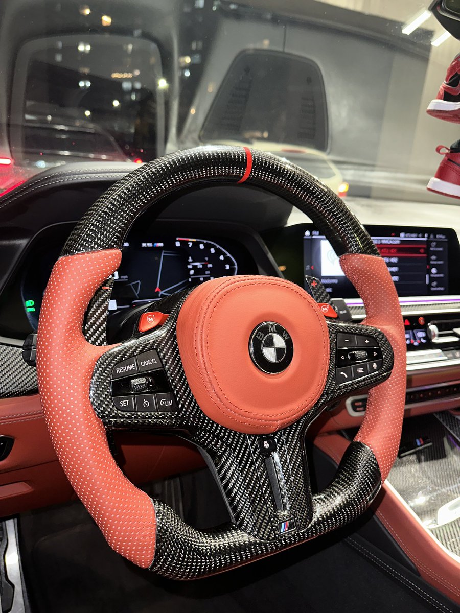 Beautiful Shakir Orange ( Color Matched To Interior) With Carbon Fiber 🔥 #MLYFE #MLYFENYC #BMW #X5M