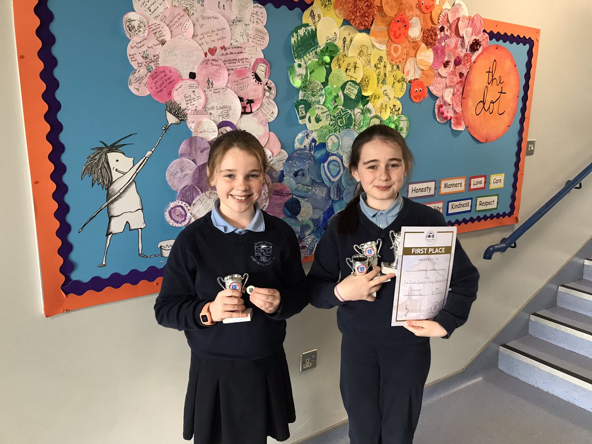 Thrilled for sisters Chloe &amp; Annabelle who competed at Ballymena Festival last week. Pupils of Mid Ulster School of Music, they even had to compete against each other
4x1st
2x2nd
2x3rd
…and overall Primary Vocalist of the Year!
What a haul-Blessed to have such talent in NRPS! 💙