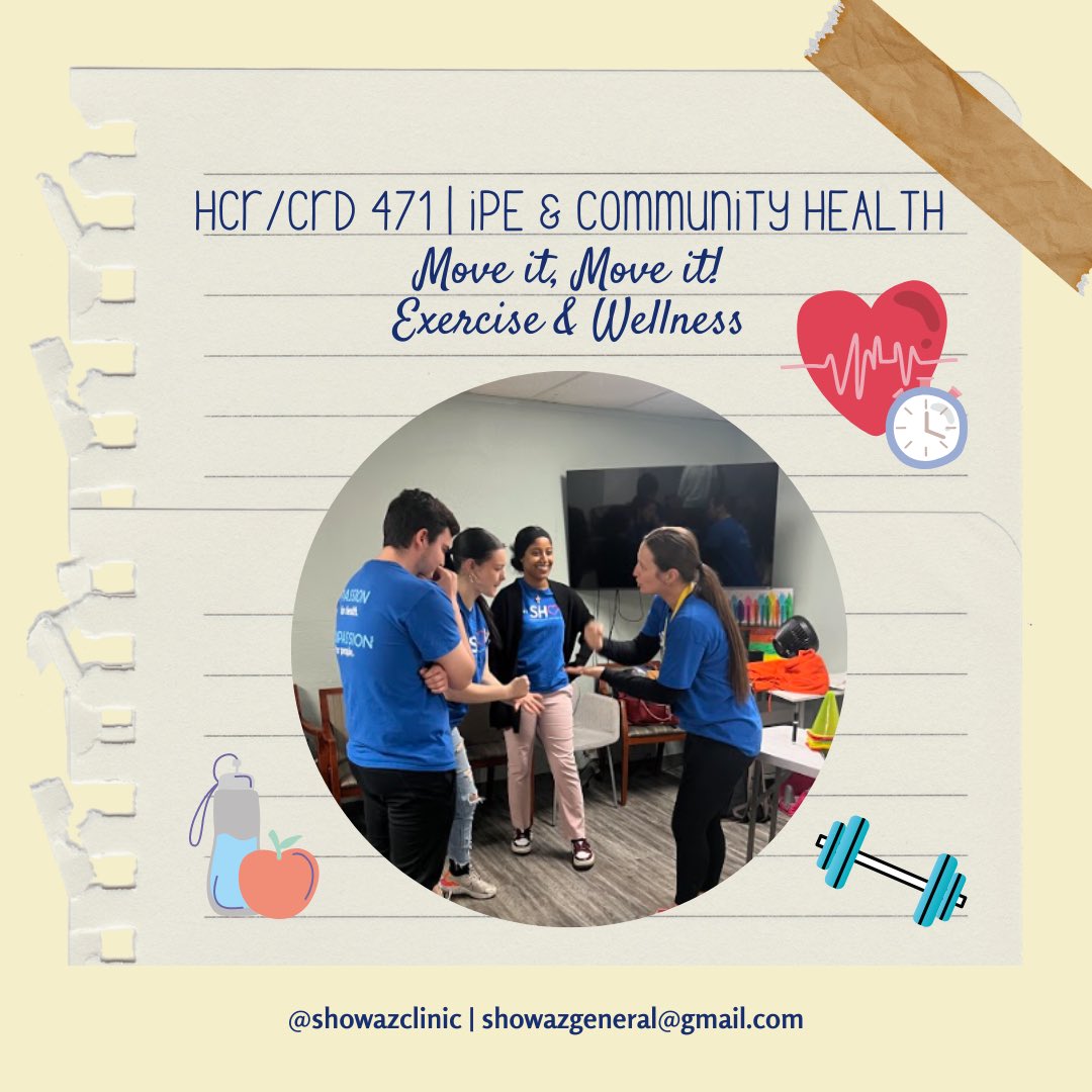 Look at that intense game of rock-paper-scissors! 💙 @SHOWazclinic student team at Creating Hope AZ hosted exercise &amp; wellness #HealthPromotion activities last Monday. 
In just 3 weeks of service, the #interprofessional student teams have engaged with 5️⃣3️⃣ clients so far! ♥️