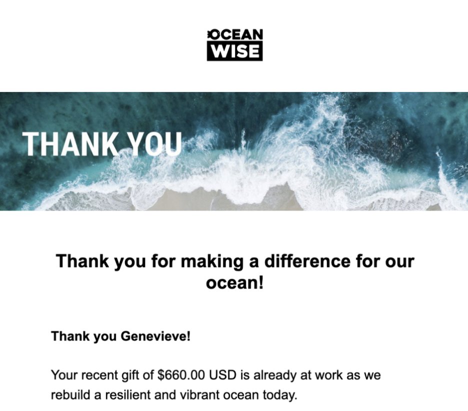 Slumbering Princess has raised a total of $660 for <a href="/OceanWise/">Ocean Wise</a>! Thank you so much for supporting our project!