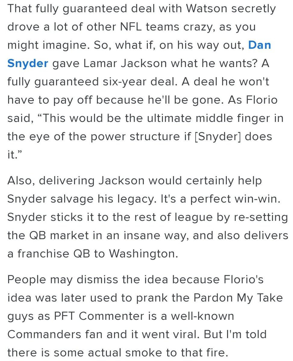 Scott Jennings on Twitter "Dan Snyder won't sell to Jeff Bezos, but he