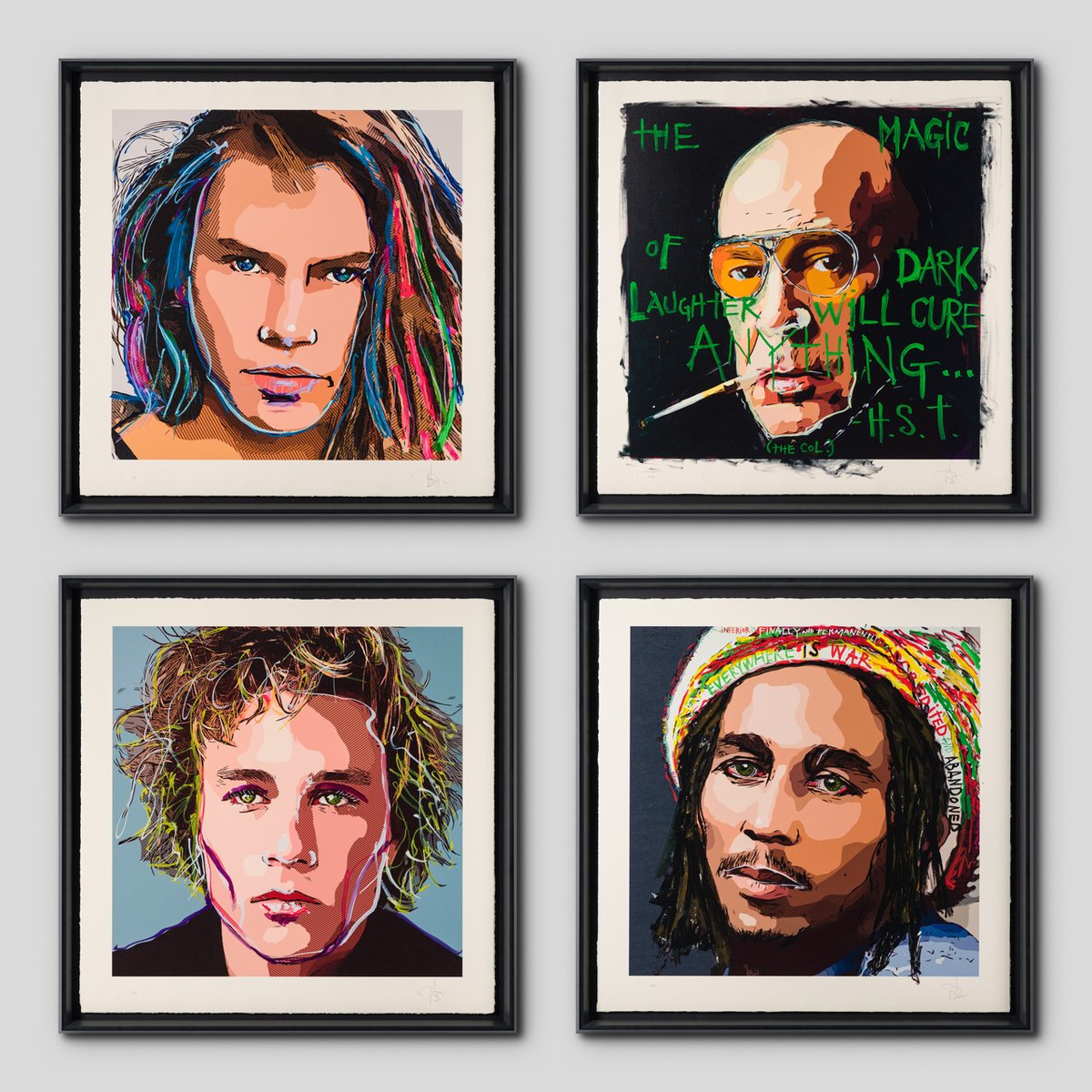 Friends &amp; Heroes has returned for a second edition featuring 4 new figures. Including actors Heath Ledger and River Phoenix, writer Hunter S. Thompson, and musician Bob Marley, the first three of whom were friends of Johnny, with Bob Marley as a personal inspiration.