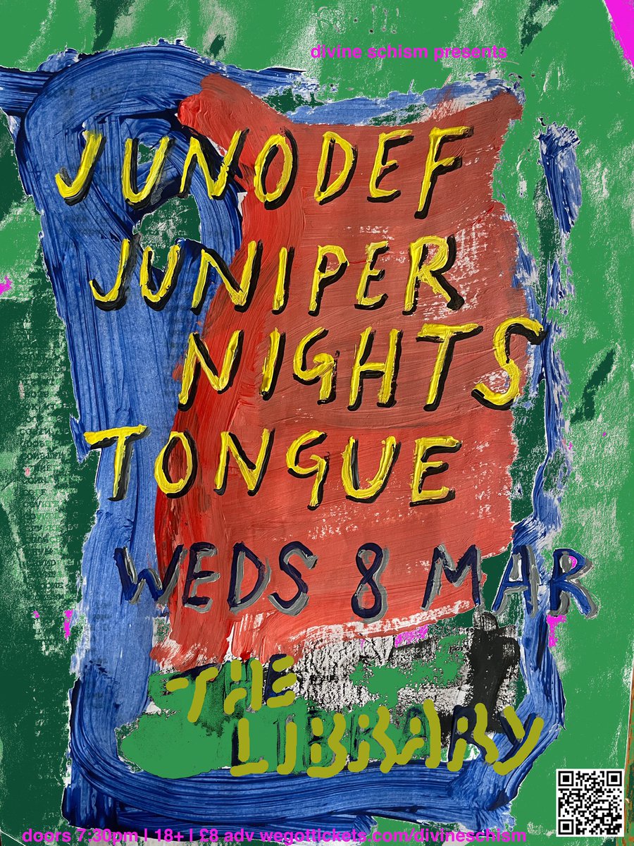 Just two days until our first show of 2023 supporting <a href="/junodef/">JUNODEF</a> for <a href="/DivineSchism/">Divine Schism</a> at <a href="/TheLibraryPub/">The Library, Oxford</a>! We’re so excited to play again and looking forward to seeing you all! 

Still some tickets available here: wegottickets.com/event/568962
Doors 🚪 7:30